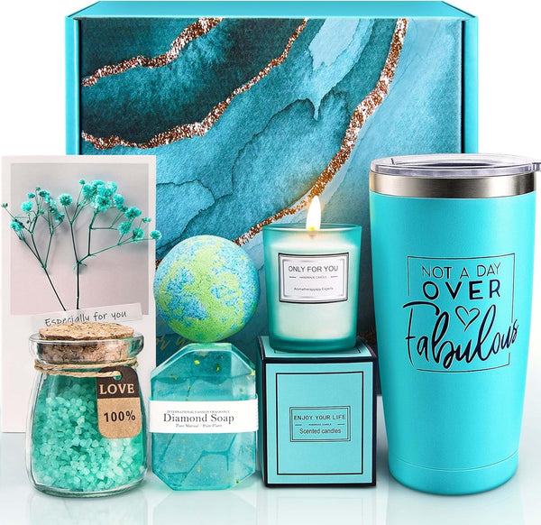 Mothers Day Gifts for Mom Wife, Birthday Gifts for Women Sister Best Friend Daughter Her, Relaxing Spa Gift Basket Set, Unique Coworker Teacher Nurse Gift Ideas for Women
