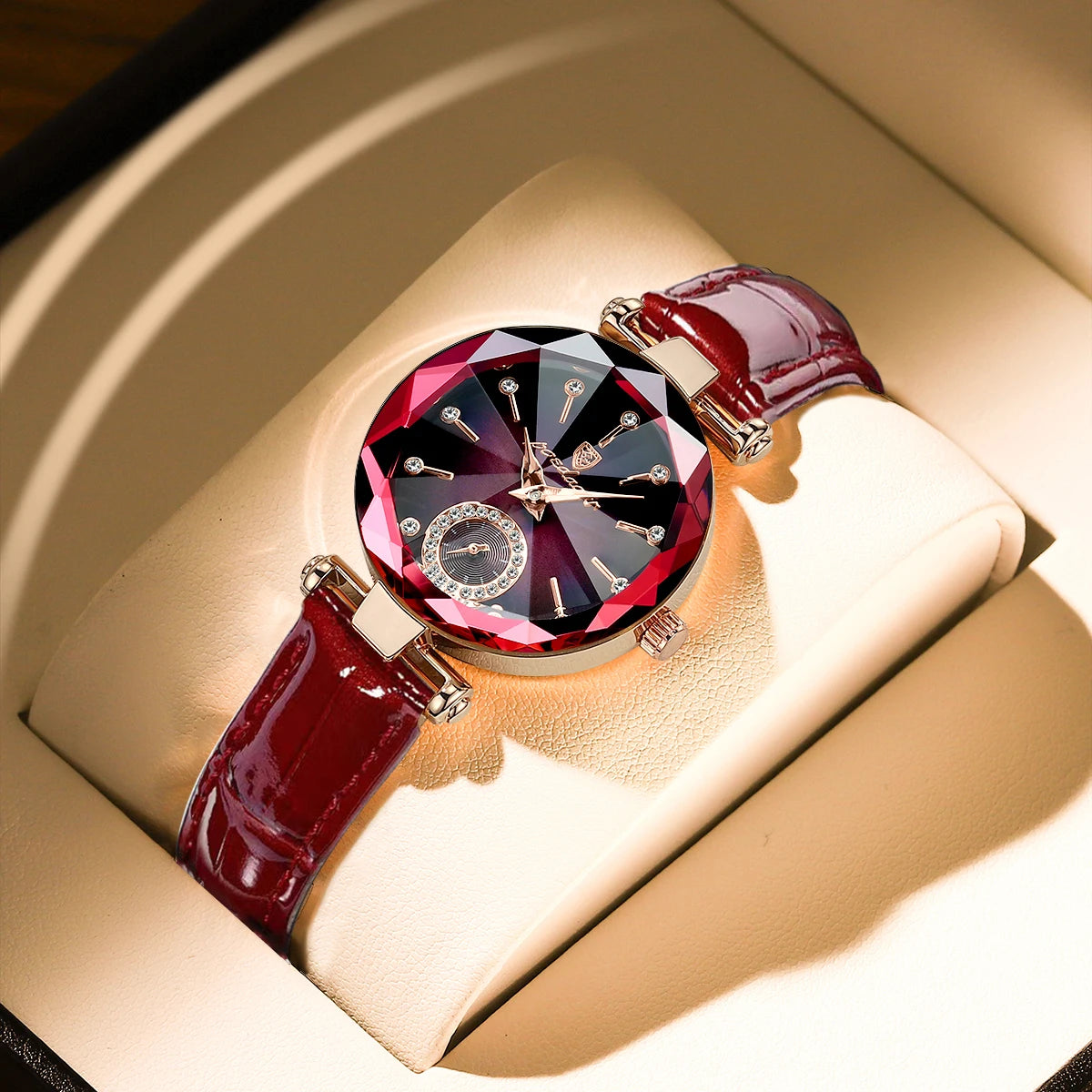 Women Watches Fashion Diamond Dial Leather Quartz Watch Top Brand Luxury Waterproof Ladies Wristwatch Girlfriend Gift